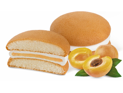 Печенье сдобное «БисквиПай» с начинкой со вкусом абрикоса