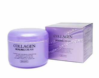 Jigott Крем для лица с Коллагеном Collagen Healing Cream, 100 г. 036524