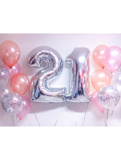 воздушные шары цифры 21 на день рождения краснодар