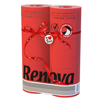Туалетная бумага Renova Red Label 2 слоя красная