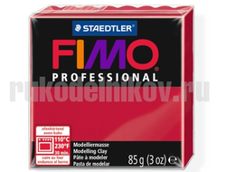 Пластика (запекаемая) Fimo Professional, цвет-пунцовый(8004-29), вес-85 гр