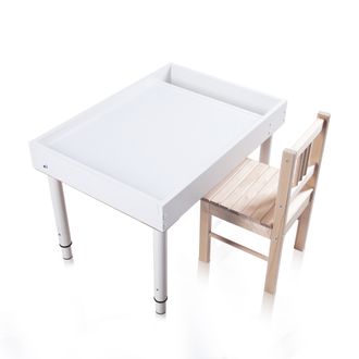 Световая домашняя песочница-стол со стулом (полный комплект)
