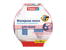 Лента малярная Tesa для деликатных поверхностей розовая 14 дней 25м:30мм арт. 04333-00023-02