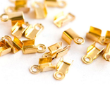 Концевики  для шнура 6 мм (цвет золото) 40 шт.  (арт Ф-18)