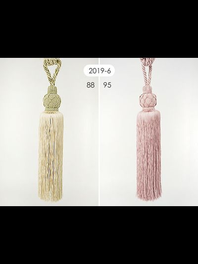 Арт. Bracol 2019-6. Крупная кисть с сеточкой макраме, 96 см