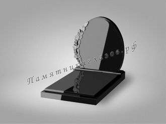 Семейный памятник Гранит черный №63 820х820х70мм