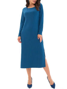 Платье-лапша арт. 12329-2955 (цвет сине-морской) Размеры 50-60