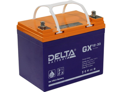 Гелевый аккумулятор Delta GX 12-33 (12 В, 33 А*ч)