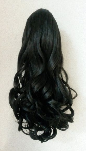 Шиньон-хвост на крабе из искусственных волос 35-45 см тон №4 (Е-6868)