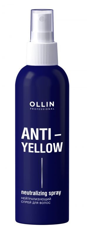 OLLIN ANTI-YELLOW Нейтрализующий спрей для волос, 150 мл