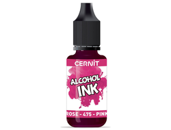 алкогольные чернила Cernit alcohol ink, цвет-pink 475 (розовый), объем-20 мл