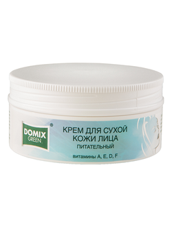 Крем DOMIX GREEN для сухой кожи, питательный, с витаминами A, E, D, F, 75 мл