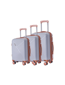 Комплект из 3х чемоданов Somsonya Conic Полипропелен S,M,L Серый