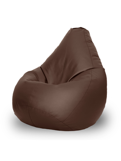 Кресло мешок груша Boss ЭкоКожа коричневый