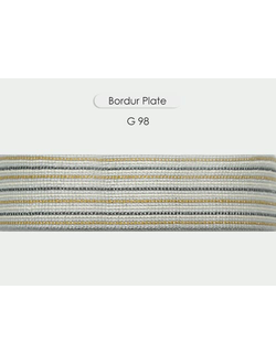Арт. Plate, серия Majestic. Бордюр декоративный для штор с люрексом