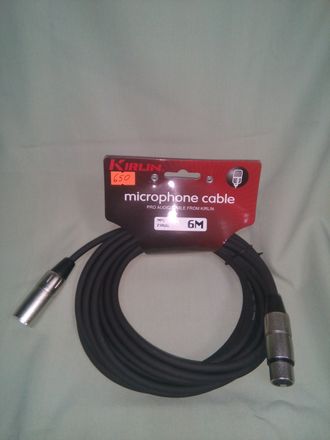 Кабель Kirlin MPC-480/BK 6m XLR Male - XLR Female