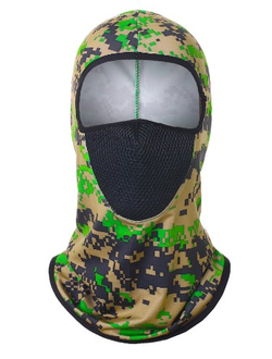 Подшлемник с сеткой TS хаки зеленый квадрат