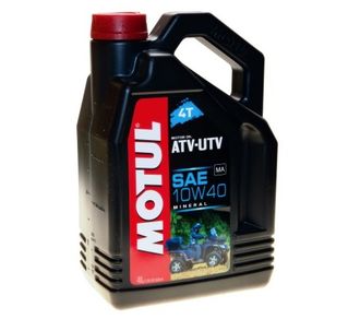 Масло для квадроциклов Motul ATV-UTV 10w40 4T(минеральное) — 4Л (105879)