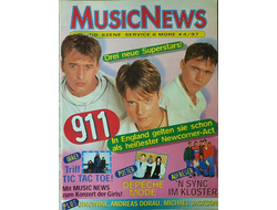 Music News Magazine April 1997 911, Depeche Mode, Иностранные музыкальные журналы, Intpressshop