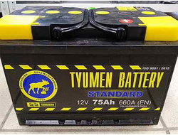 Автомобильный аккумулятор Тюмень 75 Ач о/п