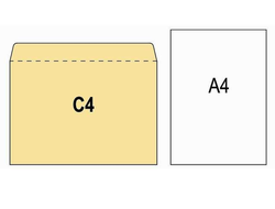 Конверт С4, 229х324, с окном 45х90, декстрин, запечатка, 1011
