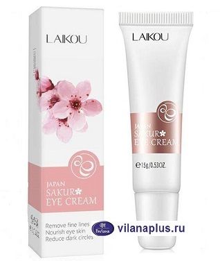 Крем для кожи вокруг глаз с экстрактом сакуры LAIKOU JAPAN SAKUR EYE CREAM, 15 г. 088637