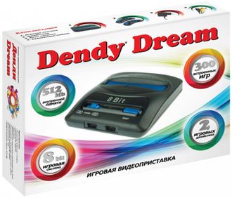 Игровая приставка DENDY Dream 300 встроенных игр (2 дж)