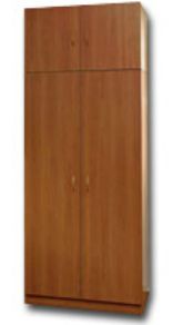 Шкаф для одежды двухдверный с антресолью из ЛДСП - ШД-22А/520 в Кирове - «Офис-Мастер» | Купить по д