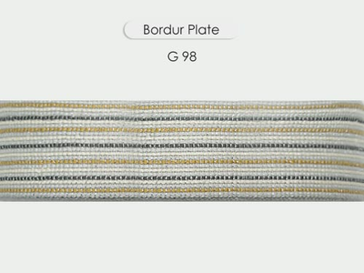 Арт. Plate, серия Majestic. Бордюр декоративный для штор с люрексом