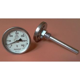 Термометр 300гр. биметаллический PAKKENS 63мм