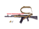 Russian tactical 3-point universal gun sling Dolg-M3 WHITE