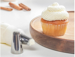 Наконечник Французская трубочка , 16 лучей, диаметр вых. 14 мм, нижний диам 34 мм, высота 50 мм (BF 316 А)