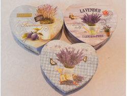 Подарочная коробка Lavender (в форме сердца)