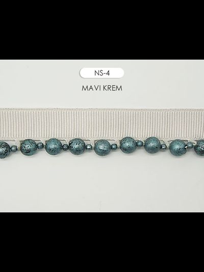 Арт. NS. Отделочная тесьма с бусинками оптом и на отрез