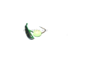 Мормышка вольфр. МАСТИВ Полухрень 4 чёрный+зеленый, ядреный глаз, 0,7гр. зел (уп-ка 10шт.) арт.110