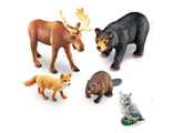 LER0787 &quot;Развивающая игрушка Животные леса&quot;  (5 элементов)