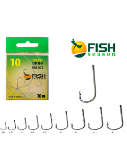 Крючки FishSeason KM-012, №14 (10уп.Х10шт.)