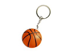 Брелок "Мяч баскетбол" (металлический плоский двусторонний)