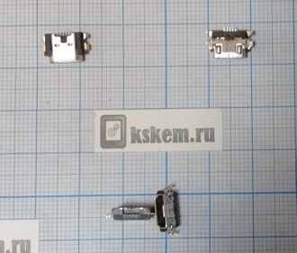 Разъем зарядки microUSB № 54 ZTE B2015 blade V6, plus V7, LITE V8 BV0800 оригинал разъем