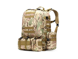 Тактический рюкзак с боковыми подсумками и поясной сумкой 50 л "Мультикам (нет в наличии)