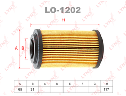 Фильтр масляный Lynx LO-1202