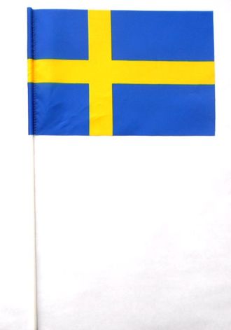 Флаг махательный Швеция  (15х23)
