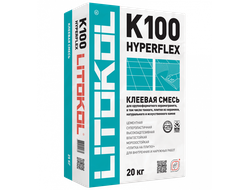Hyperflex K100 для макси форматов керамогранита, керлита и т.п. - Однокомпонентный цементный клей СЕРОГО и БЕЛОГО цвета с высокой деформационной способностью, класс С2ТЕ - S2.