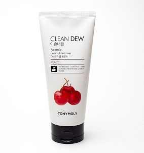 Пенка для умывания с экстрактом Ацеролы (Вишня) Clean Acerola Cleanser Tony Moly, 180 мл. 005157