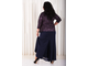 Длинная теплая юбка БОЛЬШОГО размера Арт. 041302 (Цвет темно синий) Размеры 52-80