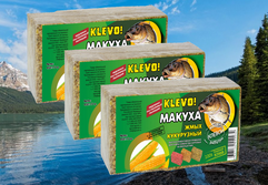 Макуха пресованная кукурузная кубики 10шт/уп КЛУБНИКА