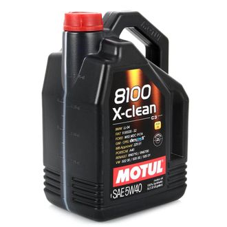 Масло моторное MOTUL 8100 X-Clean C3 5W-40 синтетическое 5 л.