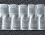 Тесьма для складок на ткани буфы