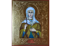 Емилия (Эмилия) Кесарийская (Каппадокийская), святая преподобная. Рукописная икона.