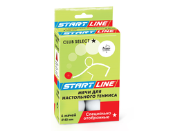 Мячи для настольного тенниса Start Line CLUB SELECT 1* (6 шт.)